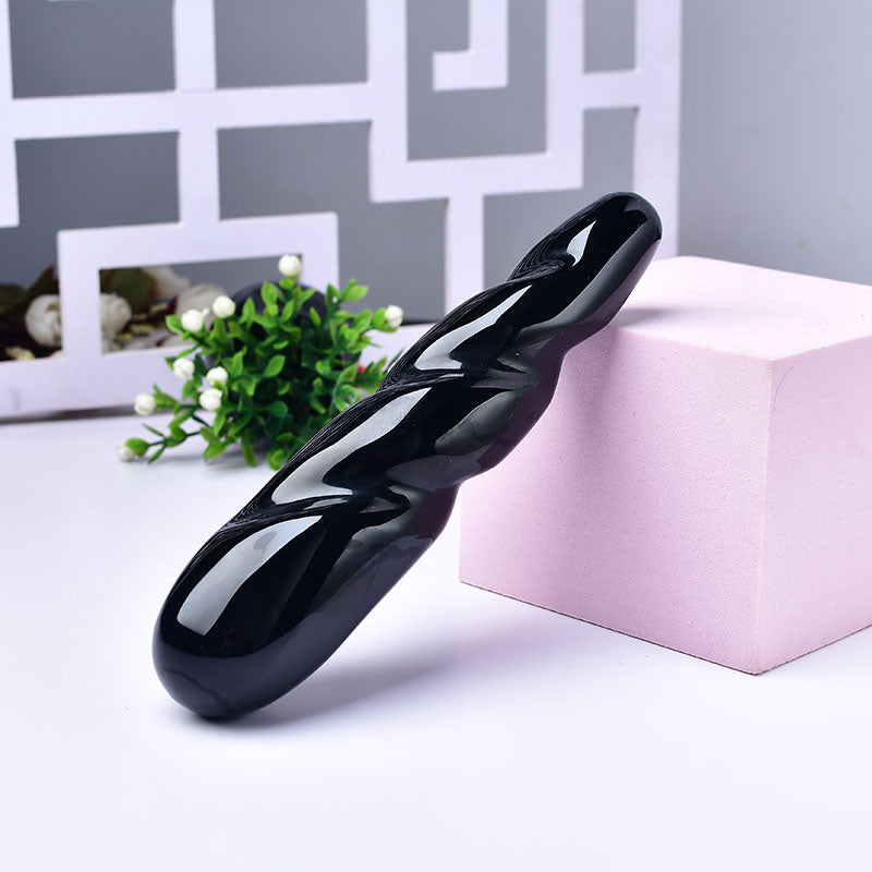 Obsidian yoni wand wholesale 18cm