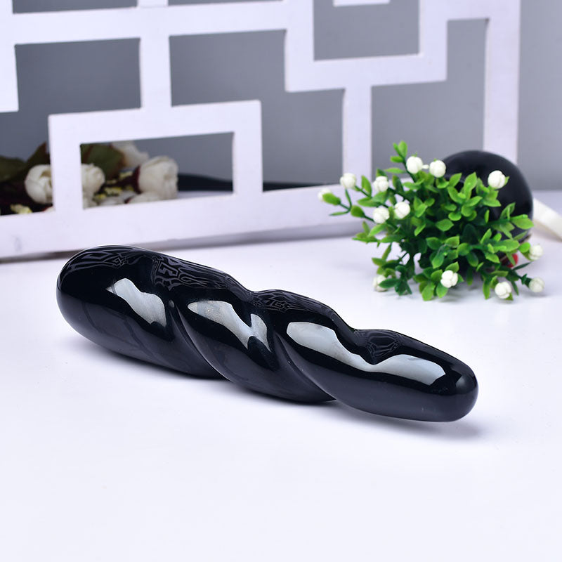 Obsidian yoni wand wholesale 18cm