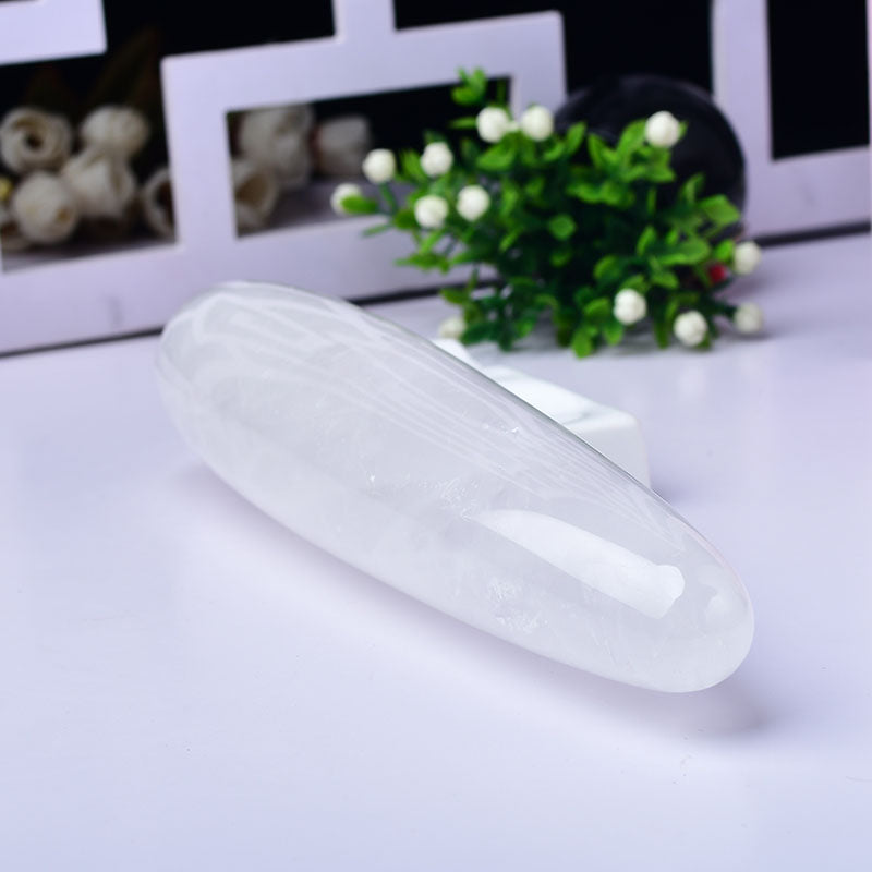 wholesale Clear quartz yoni wand