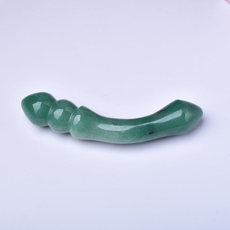 polished green aventurine Yoni wand wholesale