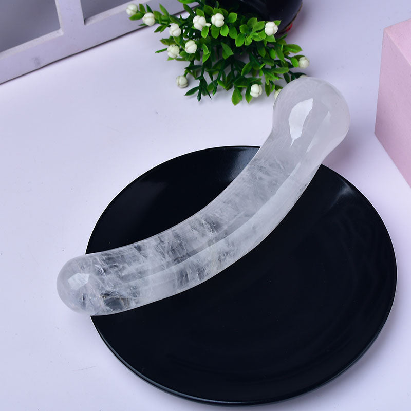 Natural Crystal Healing Massage Wands Yoni Rose Quartz Penis Gemstone Crystal Dildo