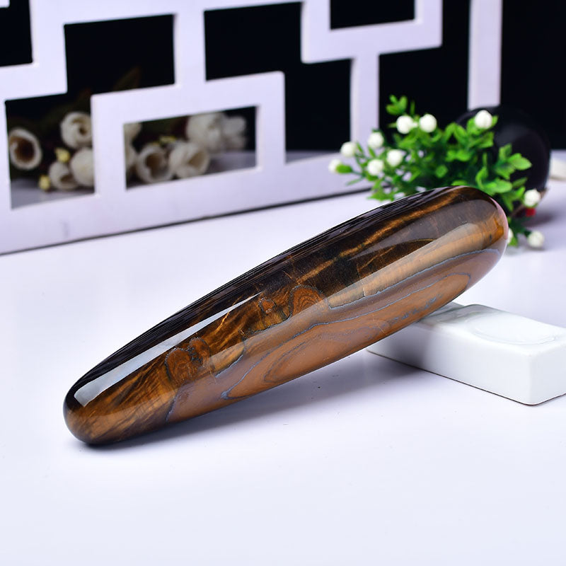 wholesale crystals Tiger eye yoni wand