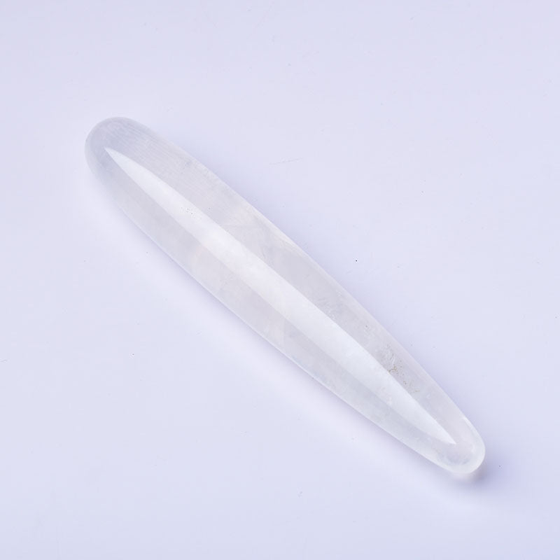 wholesale Clear quartz yoni wand polished clear quartz