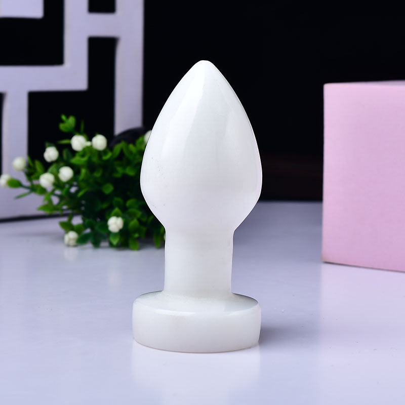 Bulk Wholesale Rose Quartz Penis Wand Women Dildo Massager Yoni Massage Wand