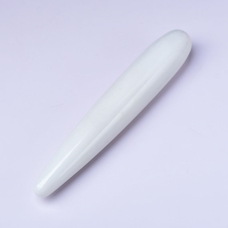 Healing Crystal Stone Yoni Massage wand White Marble