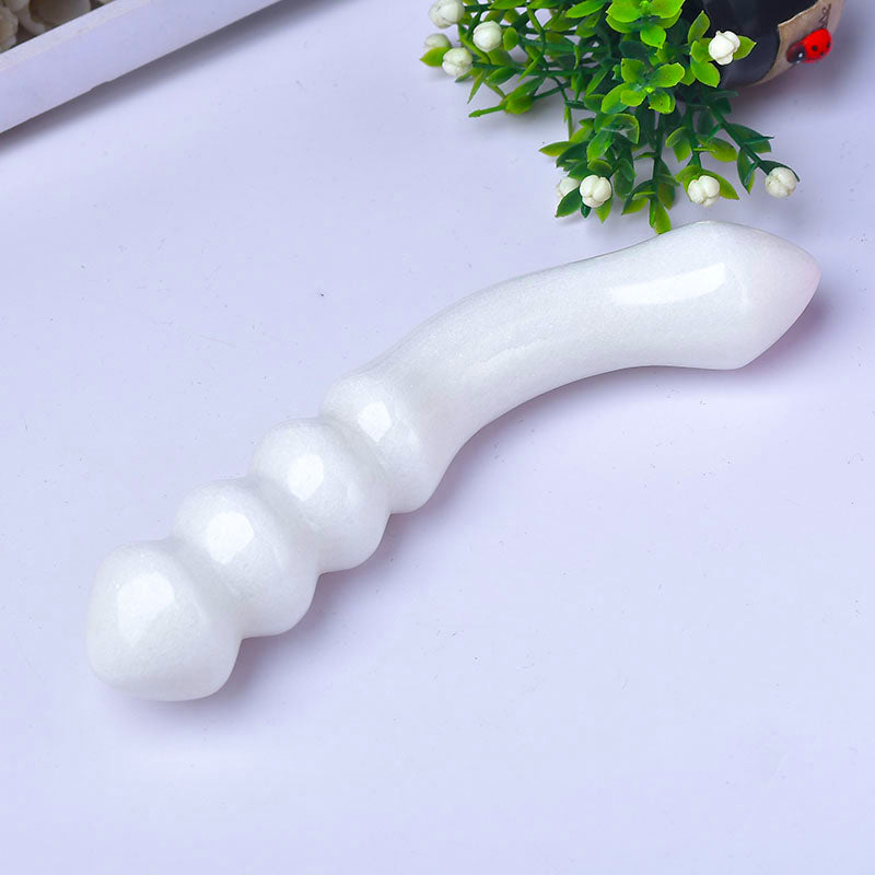 crystals and stones wholesale White Marble yoni wand wholesale