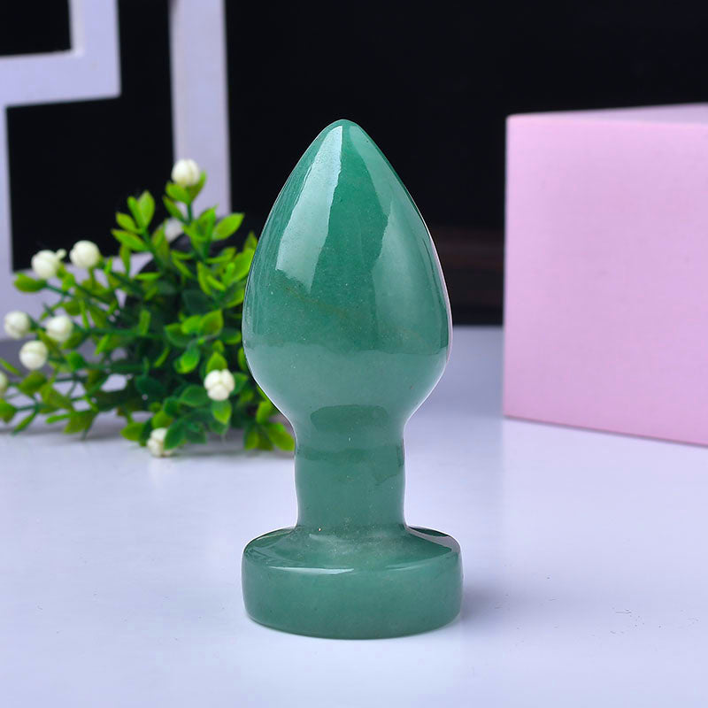 Bulk Wholesale Rose Quartz Penis Wand Women Dildo Massager Yoni Massage Wand