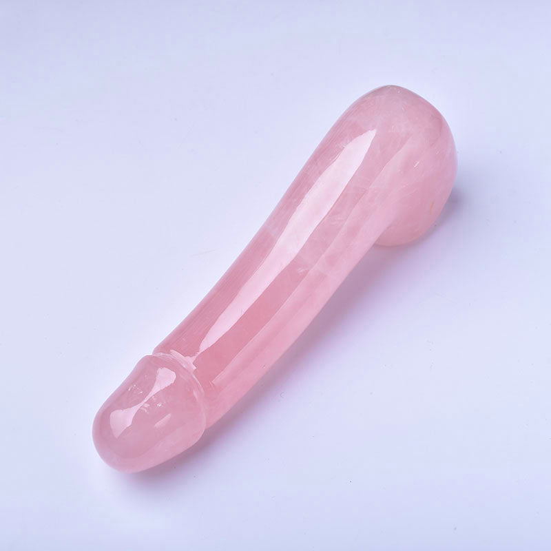 Bulk Wholesale Rose Quartz Wand Dildo Yoni Massage Wand