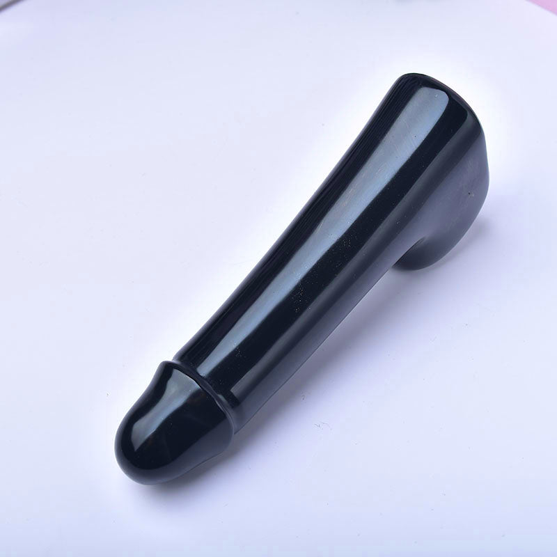 Wholesale Natural Black Obsidian Crystals Yonis Massage Wand