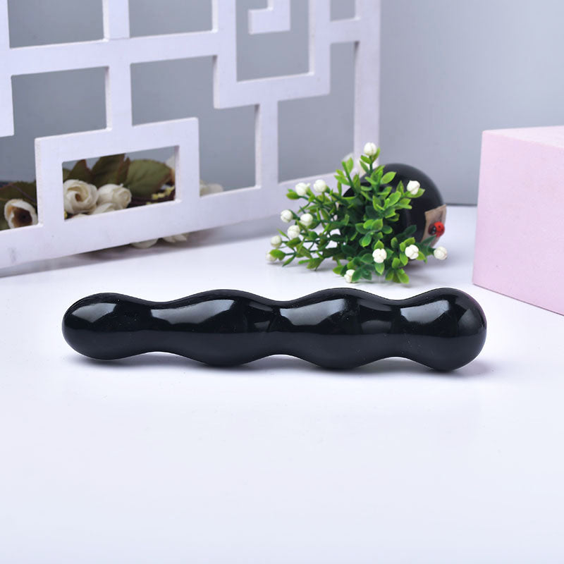 Wholesale Natural Obsidian Massage Yoni Wand Healing Crystal Dildos