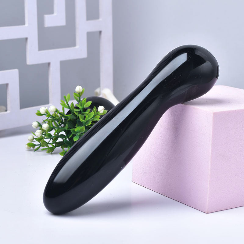 Wholesale Natural rose quartz crystal Massage wand quartz dildo for sexy woman