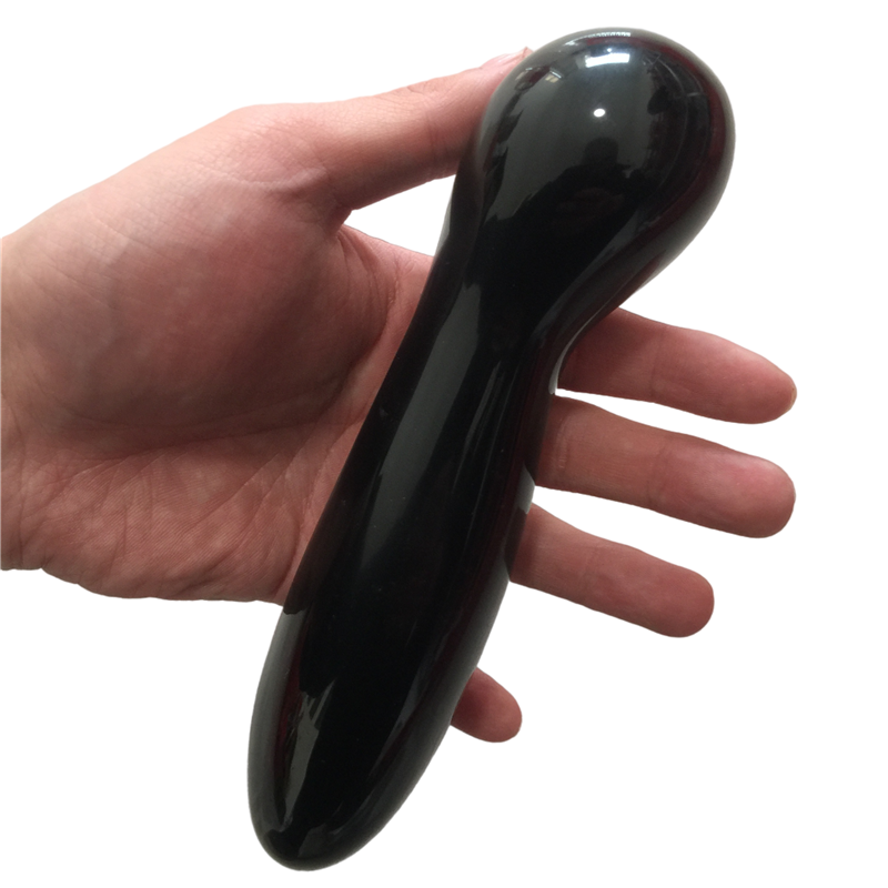 Obsidian Yoni Crystal Massage Wand - Self Love Goddess Phallus Healing Wand