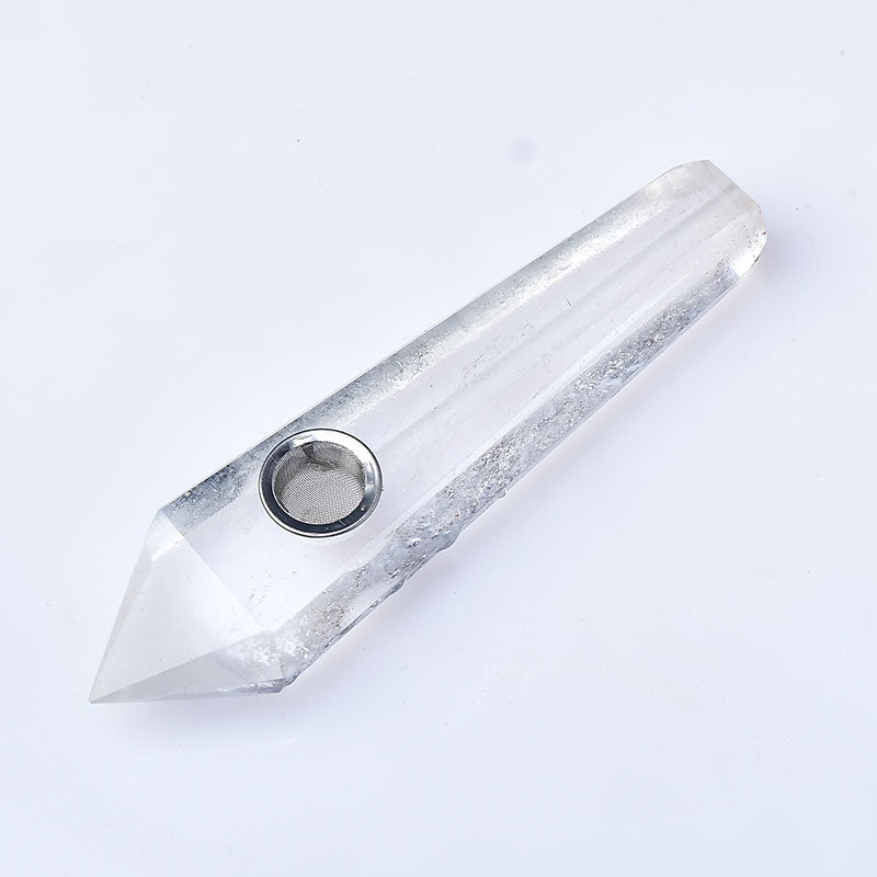 Wholesale crystal melting stone smoking pipe