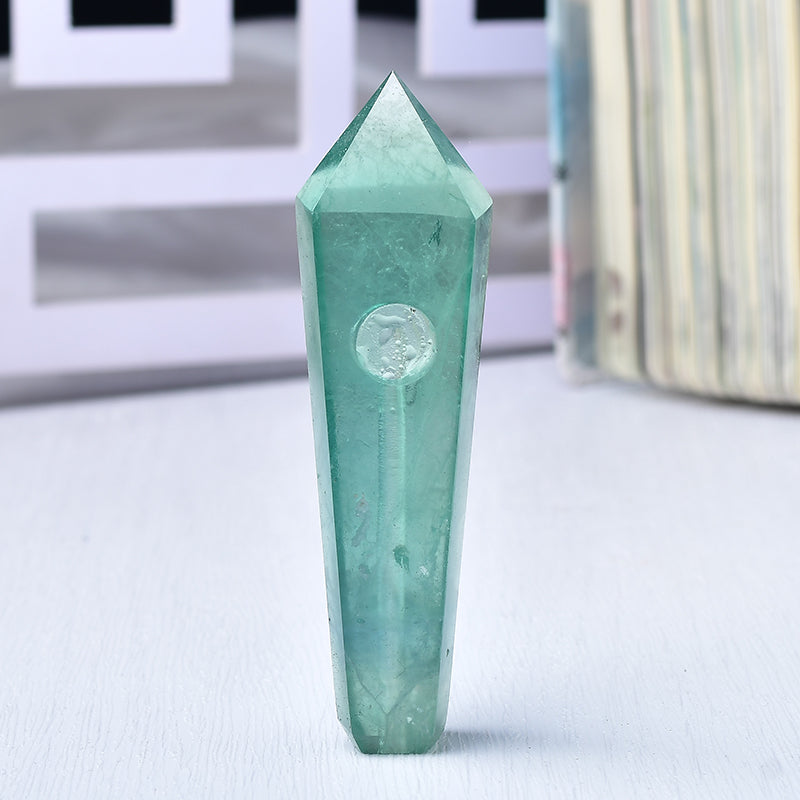 Wholesale Green Fluorite smoke pipe