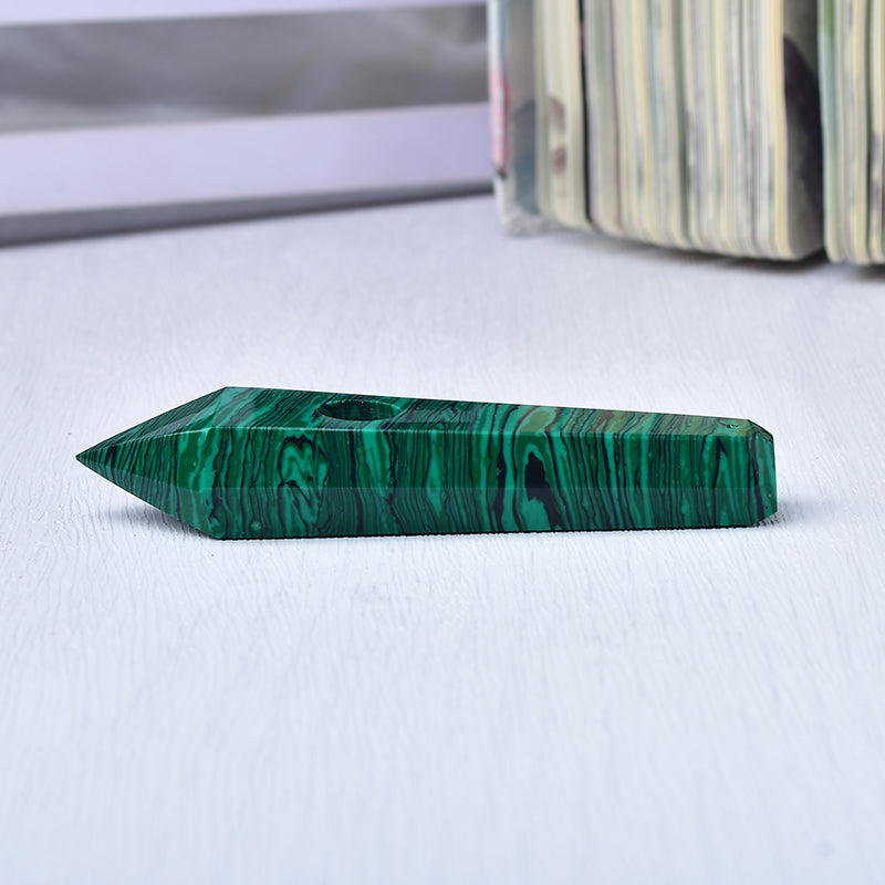 Wholesale Malachite Crystal Pipe Artificial crystal