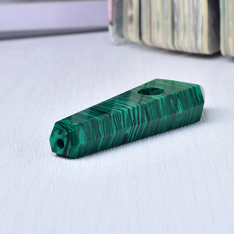 Wholesale Malachite Crystal Pipe Artificial crystal