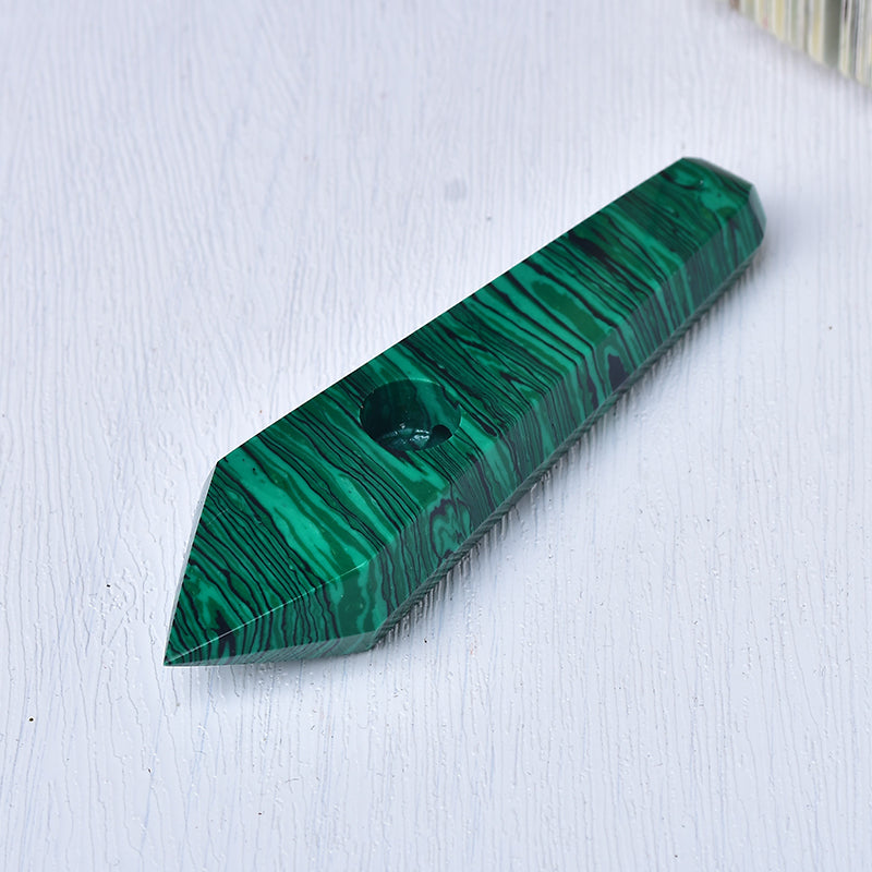 Wholesale Malachite Crystal Pipe Artificial crystal