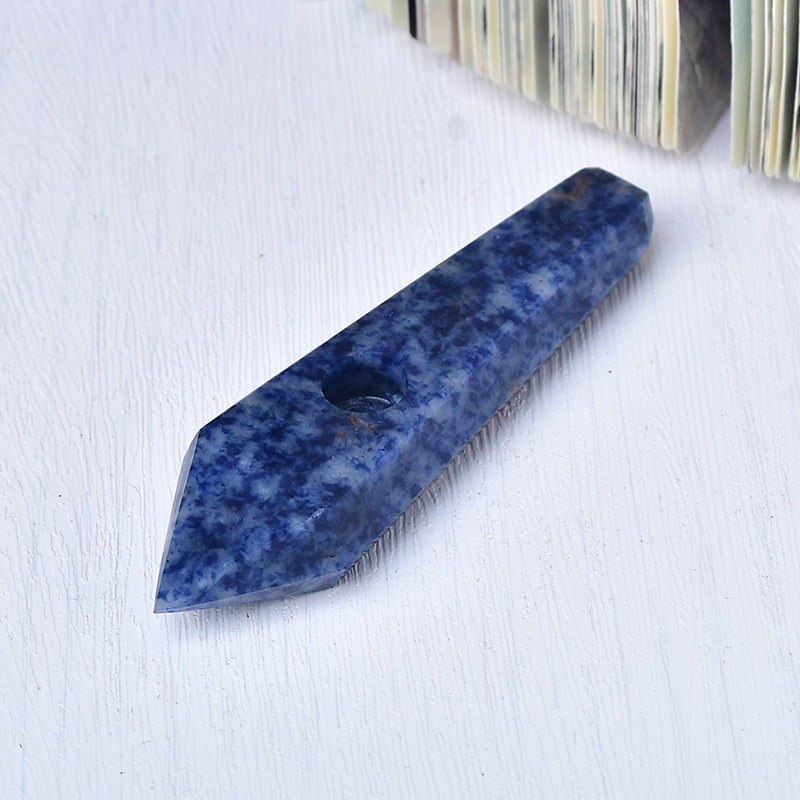 Wholesale Blue Aventurine Crystal Pipe