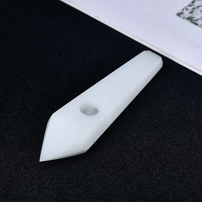 Wholesale crystal white marble smoking pipe