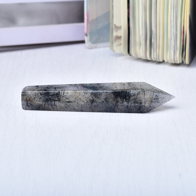 Wholesale Crystal Pipe Blak Rutilated Quartz