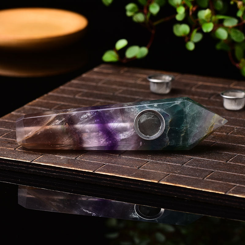 Wholesale Fluorite Crystal Pipe