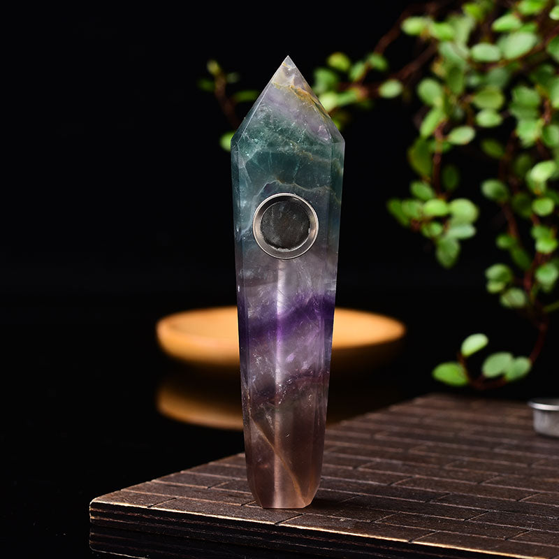 Wholesale Fluorite Crystal Pipe