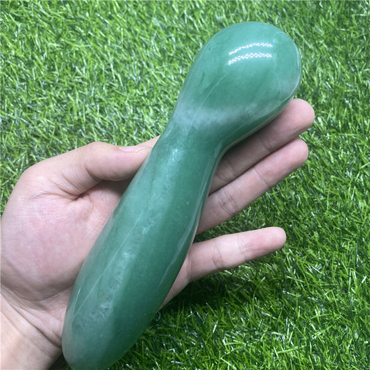 Wholesale Aventurine Crystal Yoni Wand Massage Wand Quartz Dildo 18CM