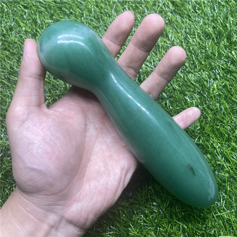 Wholesale Aventurine Crystal Yoni Wand Massage Wand Quartz Dildo 18CM