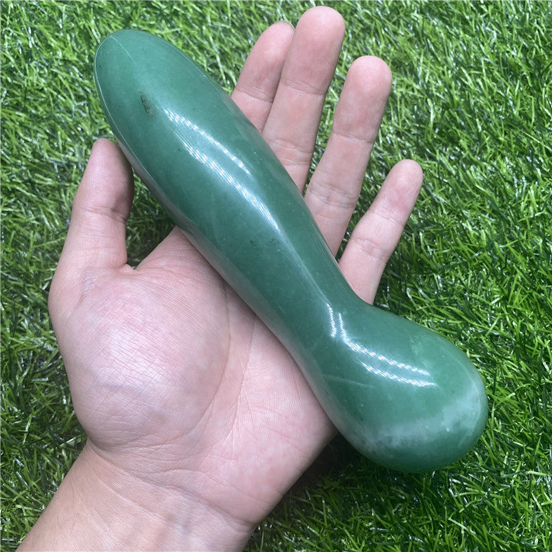 Wholesale Aventurine Crystal Yoni Wand Massage Wand Quartz Dildo 18CM