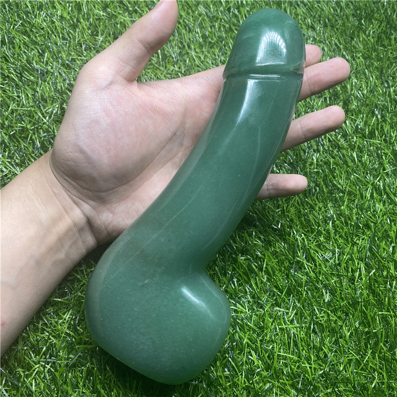 Wholesale 20CM Aventurine Crystal Yoni Wand Massage Wand Quartz Dildo