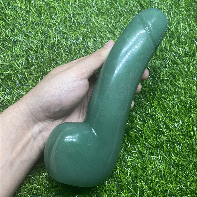 Wholesale 20CM Aventurine Crystal Yoni Wand Massage Wand Quartz Dildo