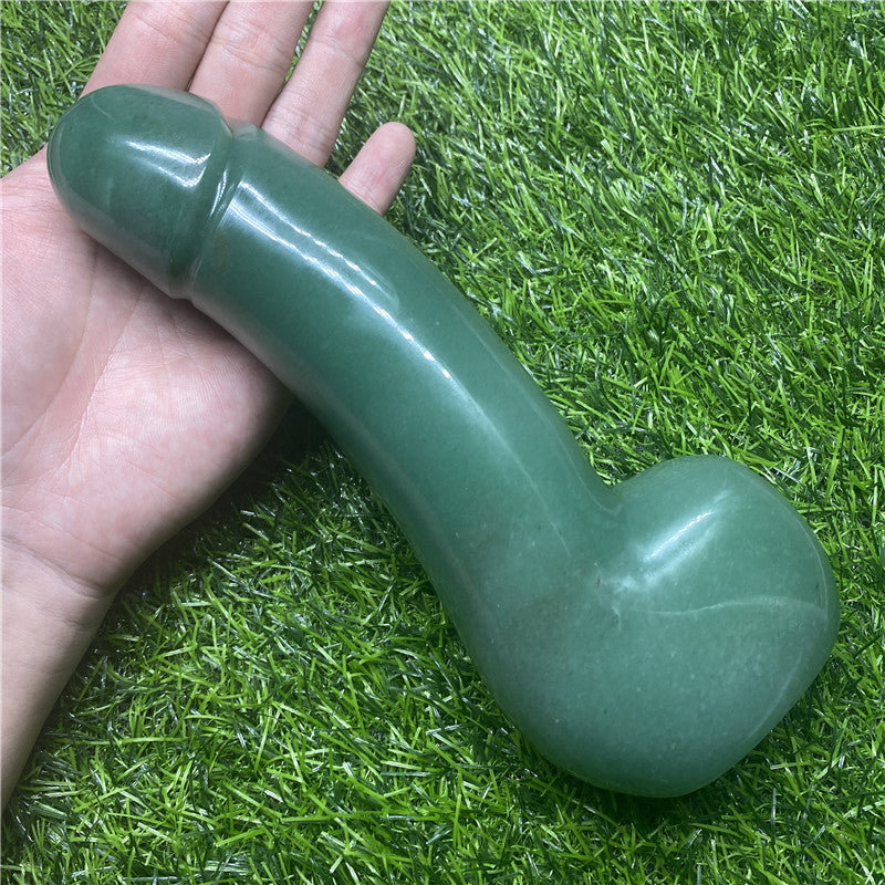 Wholesale 20CM Aventurine Crystal Yoni Wand Massage Wand Quartz Dildo